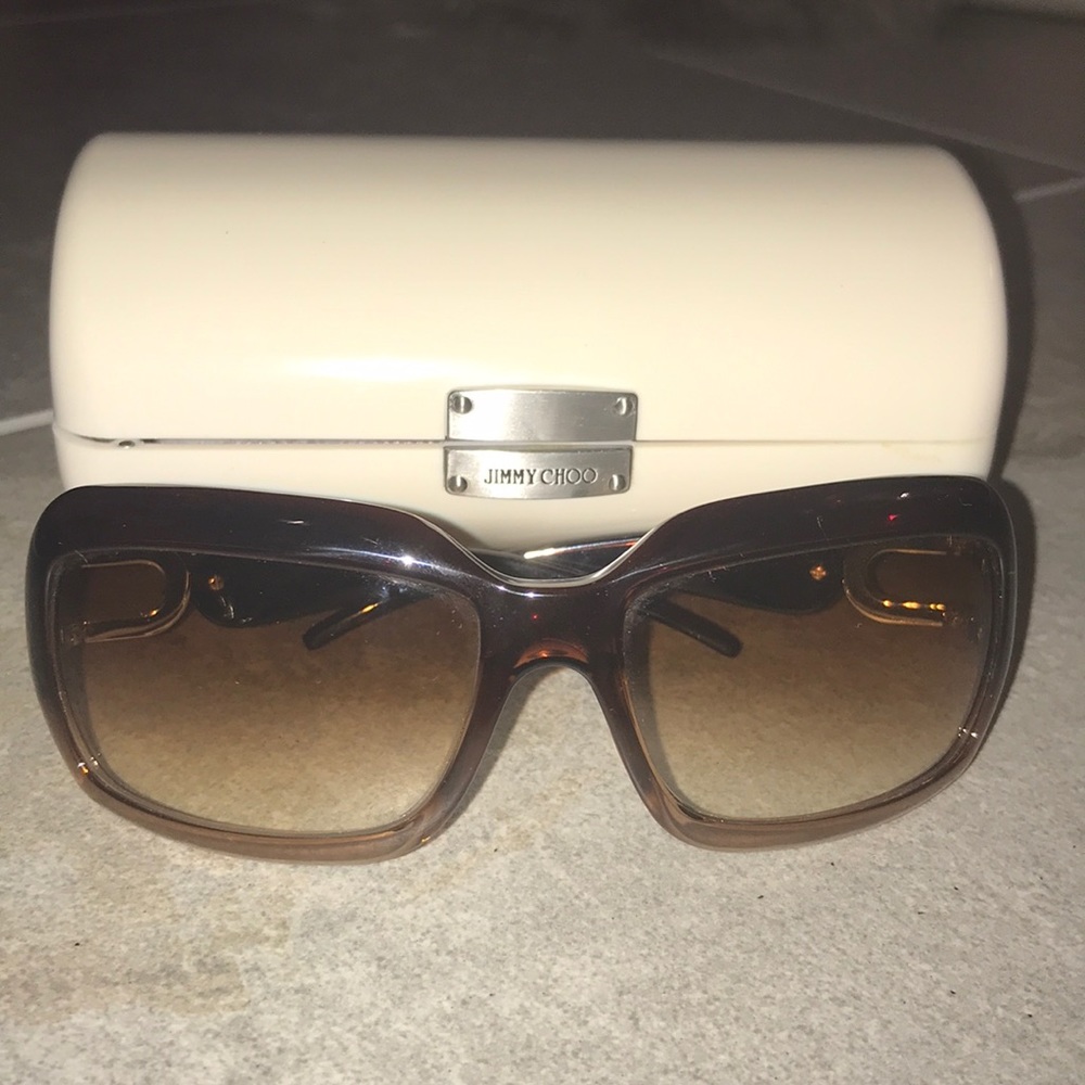 EUC Jimmy Choo Sunglasses brown ombré